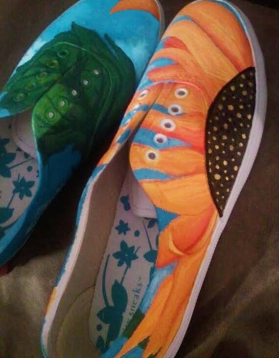 floral custom shoes