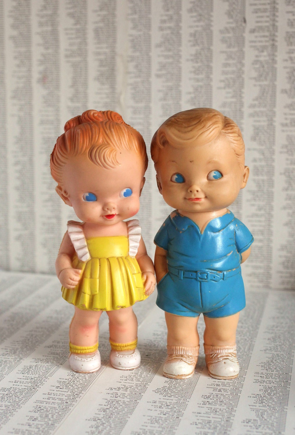 Little Boy Blue Vintage 1962 Squeaky Toy Boy Doll by Arrow