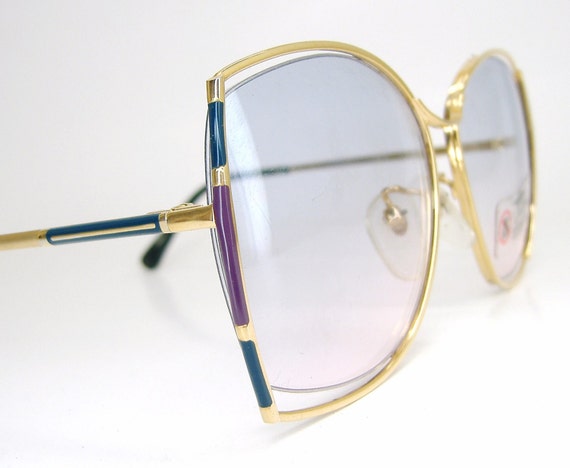 Items Similar To Vintage Tura Sunglasses Eyeglasses Turquoise & Purple 