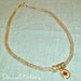 Gold Viking Knit chain necklace red vintage pendant