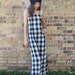 90's Plaid Maxi Dress Grunge