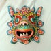 Vintage Antique Polychrome Outrageous Mexican Papier Mache Animal Mask Cinco de Mayo