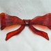 Vintage 1950s Tortoise Shell Lucite Bow-shaped Barrette