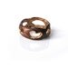 Reserved for R - Wood Bracelet, Indian Rosewood and Gold Leaf, Light and Strong