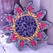 Green Flower Mosaic Wall Hanging