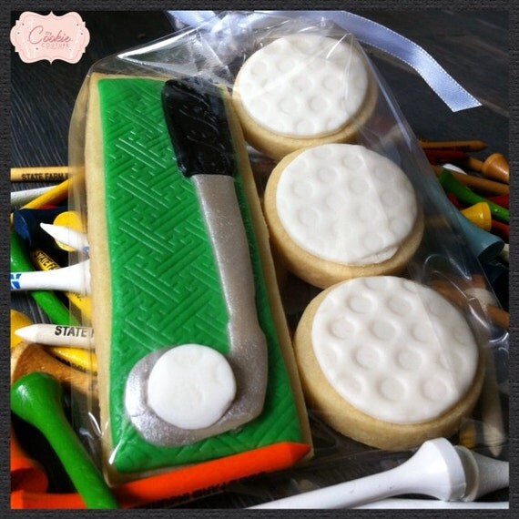 Items similar to Golf Theme Sugar Cookie Favors on Etsy