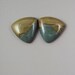 Desert Queen Picture Jasper Triangular Cabochon Pair