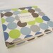 Reserved Baby Memory Book...Blue and Green Mod...Completely HANDMADE..The Sweet Rhino