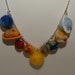 Solar System Needle Felted Bead Necklace