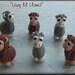 6pc. 12mm Lazy lil' Llama beads polymer clay BHV