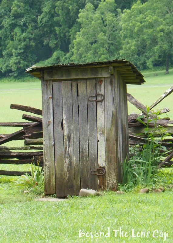 Items similar to Rustic Old Outhouse with Horseshoe Hinges Items similar to Rustic Old Outhouse with Horseshoe Hinges