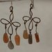 Flower Earrings, multi colored moonstone dangles