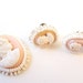 Vintage Handmade Pink and White Cameo Set // Pendant and Earrings // Shabby Chic Milkglass & Plastic Jewelry