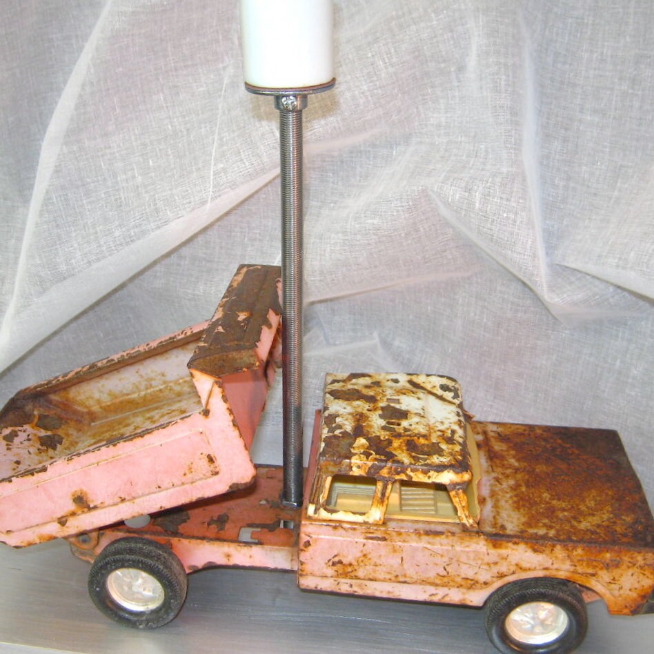 Vintage Toy Dump Truck Lamp by electricheirlooms on Etsy