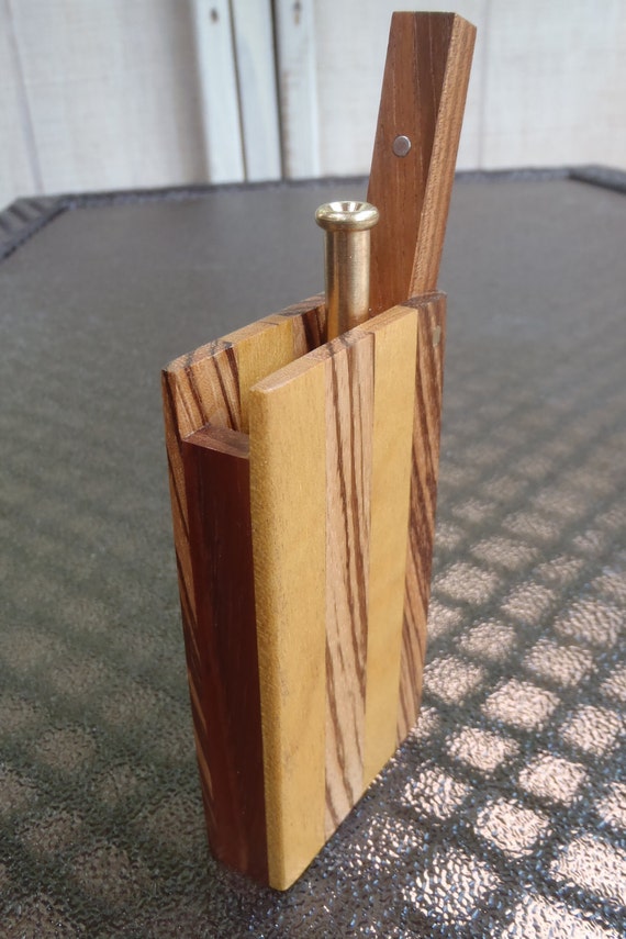 Wood Dugout smoking pipe herbal smoke tobacco single hit