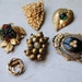 SALE--Vintage Dress Clip Brooch Lot--SALE