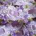Victorian Venice Lace Galloon With Ribbon Beading, Soft Purple with Flowers, 1 3/16" inch wide, 1 Yard, For Victorian & Romantic Crafts