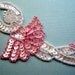 Ballerina Sequin Applique, White / Pink, x 1, For Mixed Media, Scrapbook, Apparel, Costume, Accessories, Romantic & Victorian Crafts