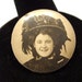 Mourning Photo Pin of a Smiling Woman in a Great Hat
