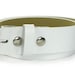 Leather White Belt For Belt Buckle Snap On