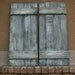 2 Barnwood Whitewashed Shutters 14" x 32" (each)