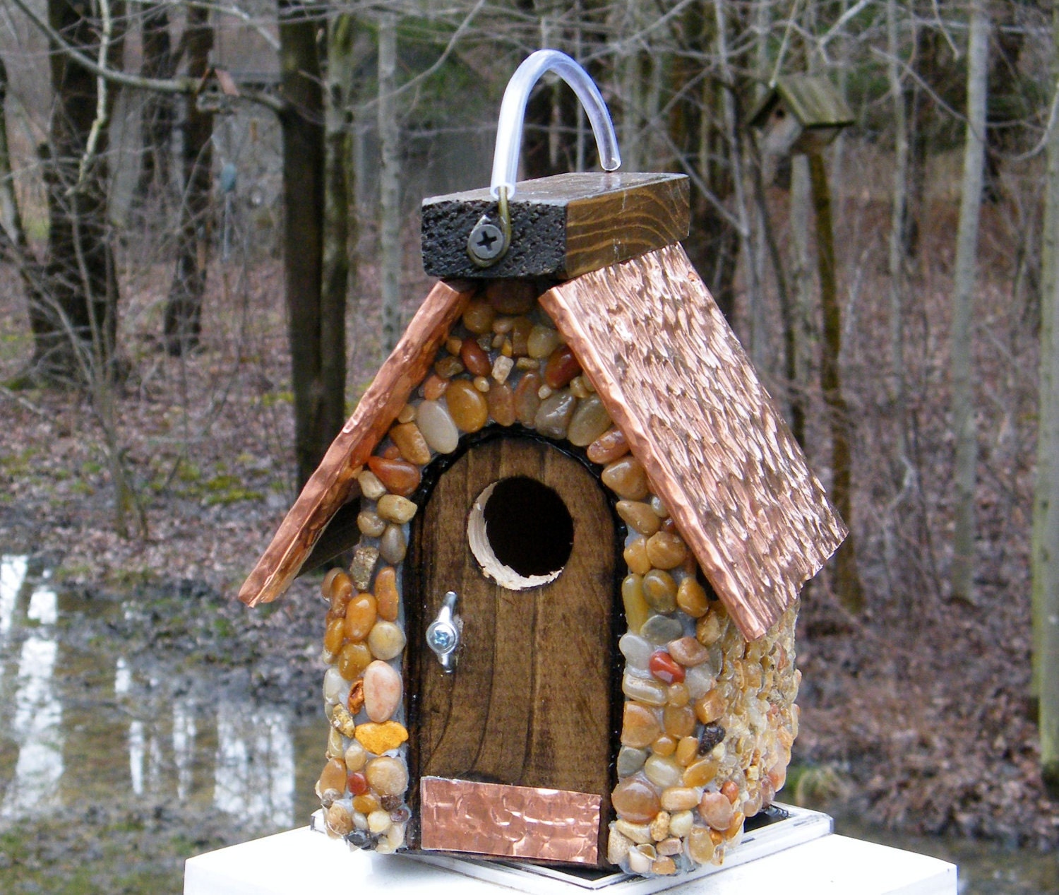 Items similar to Stone Bird house on Etsy