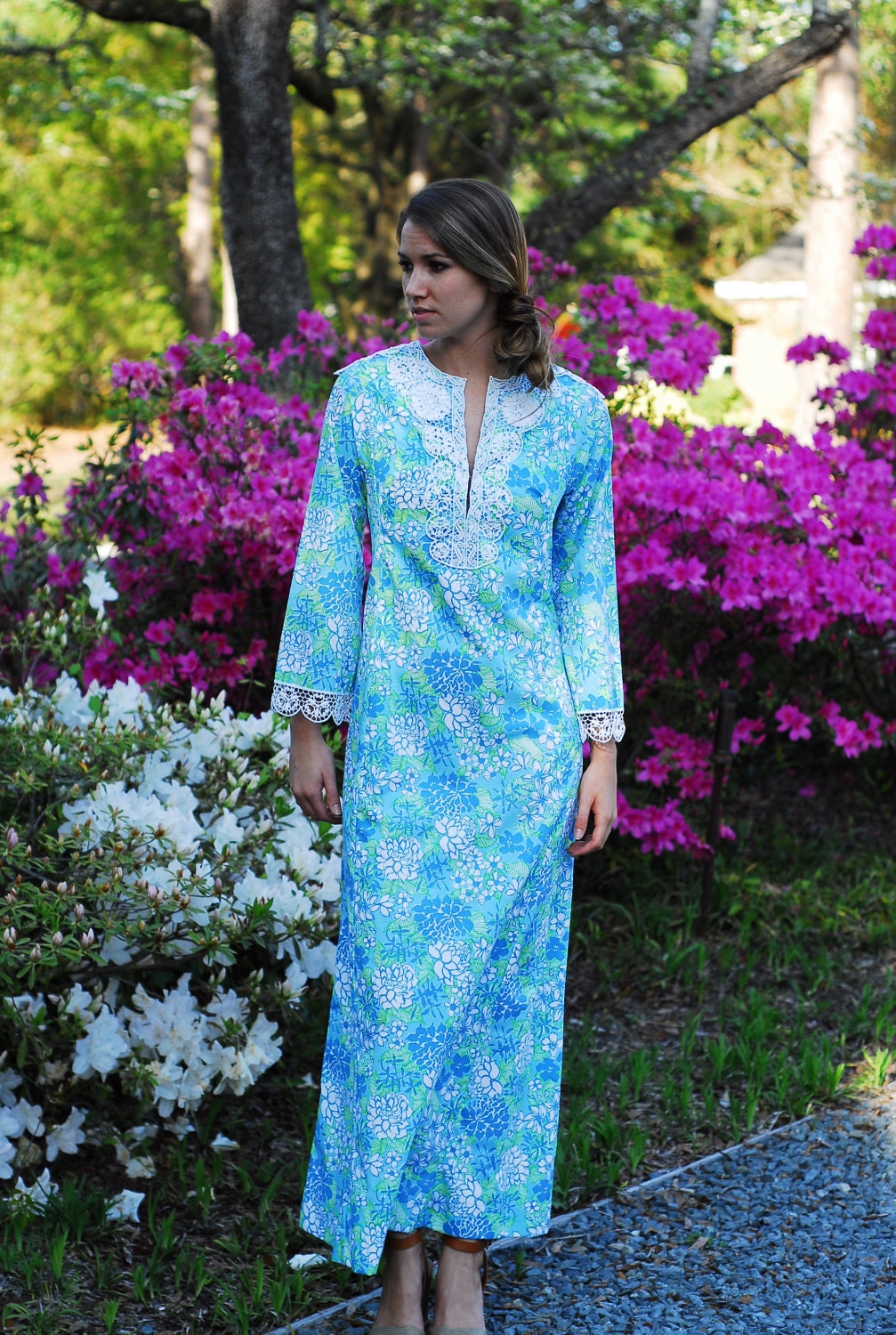 lilly pulitzer blue maxi
