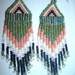 SOUTHWEST Hand-beaded earrings Turquoise Picasso beads