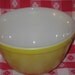 Smaller Pyrex Bowl Yellow 1 1/2 PT size