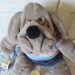 Talking Wrinkles Puppet Dog Takes Batteries