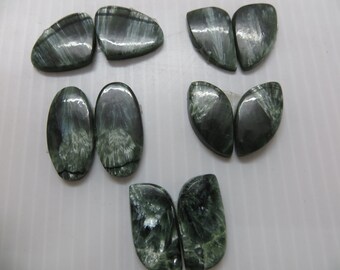 Seraphinite Good Quality 5 Pears10 Piece Lot Mix Shape
