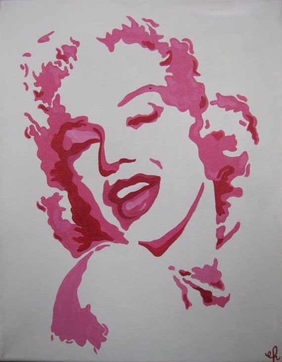 Items similar to Marilyn Monroe - Graphic Art - Custom Acrylic Painting