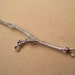 sterling silver twig branch connector silver twig finding FT001