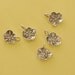 sterling silver forget me not charms sterling flower charms FC001-5