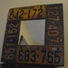 License Plate Mirror made from Real Vintage License Plates - 1928 - 1928 - 1929 - 1929 Plates Used - One of a Kind