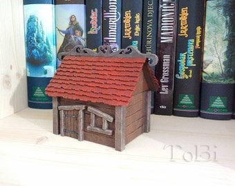 20% off SALE - Box for jewelry- miniature - house