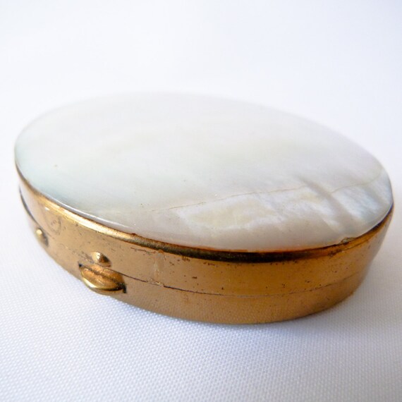 Vintage mother of pearl compact