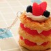 Strawberries and Cream Cake Necklace