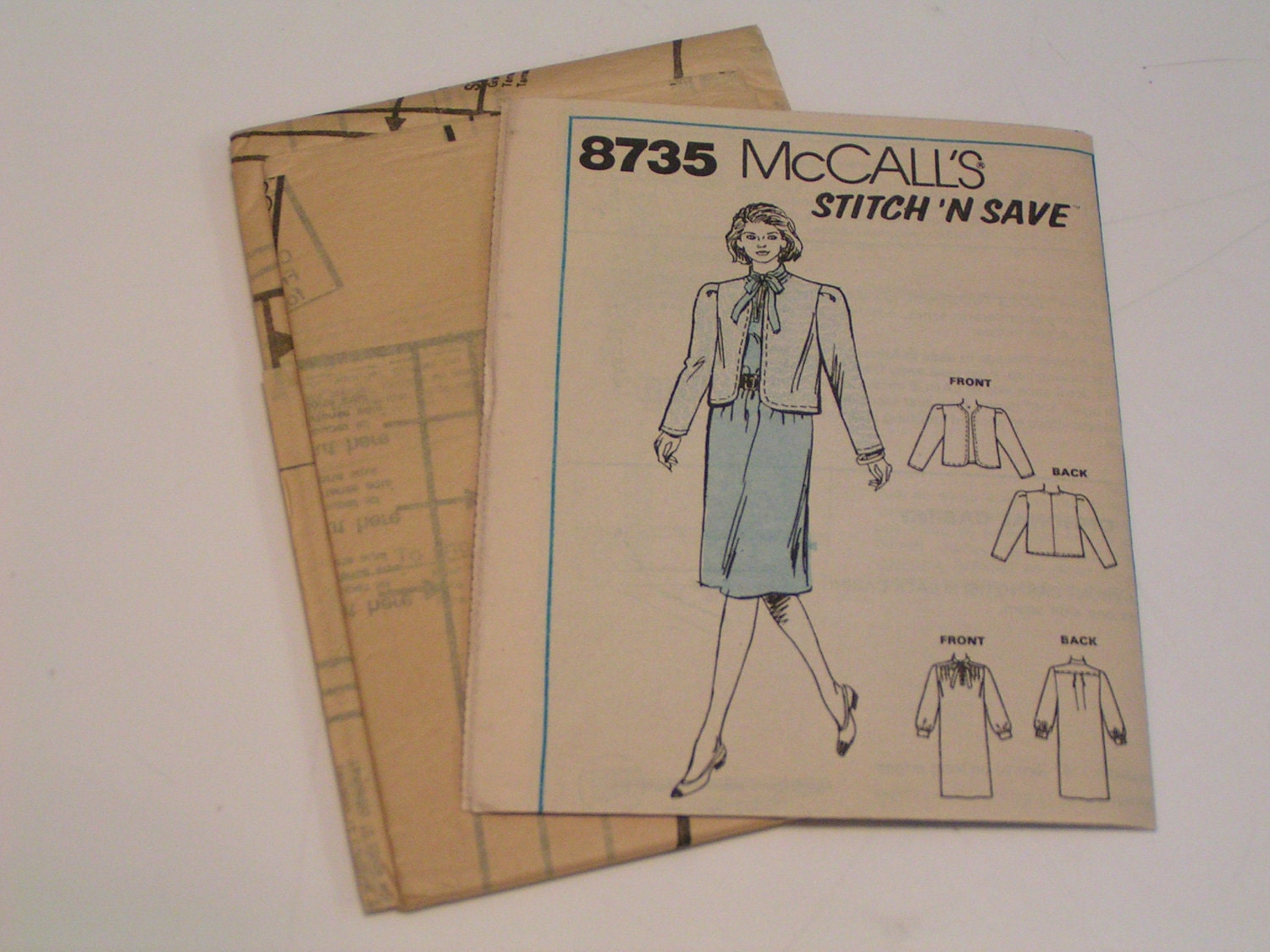Stitch N Save by McCall Pattern 8735 Misses Jacket Dress from johnmark1 ...