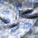 vintage fabric blue roses floral fabric quilting pillowcases antique fabric french fabric 7
