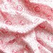 vintage floral fabric patchwork quilting fabric antique red roses french fabric french floral fabric 82