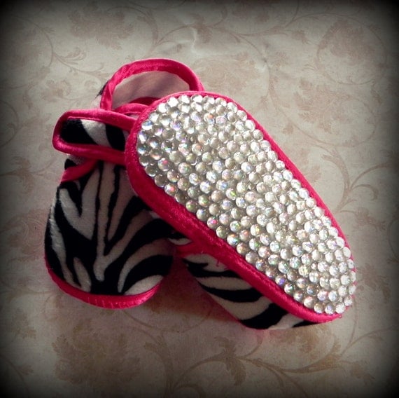 Infant Zebra Sparkle Shoes