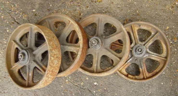 Old Cast Iron Wheels