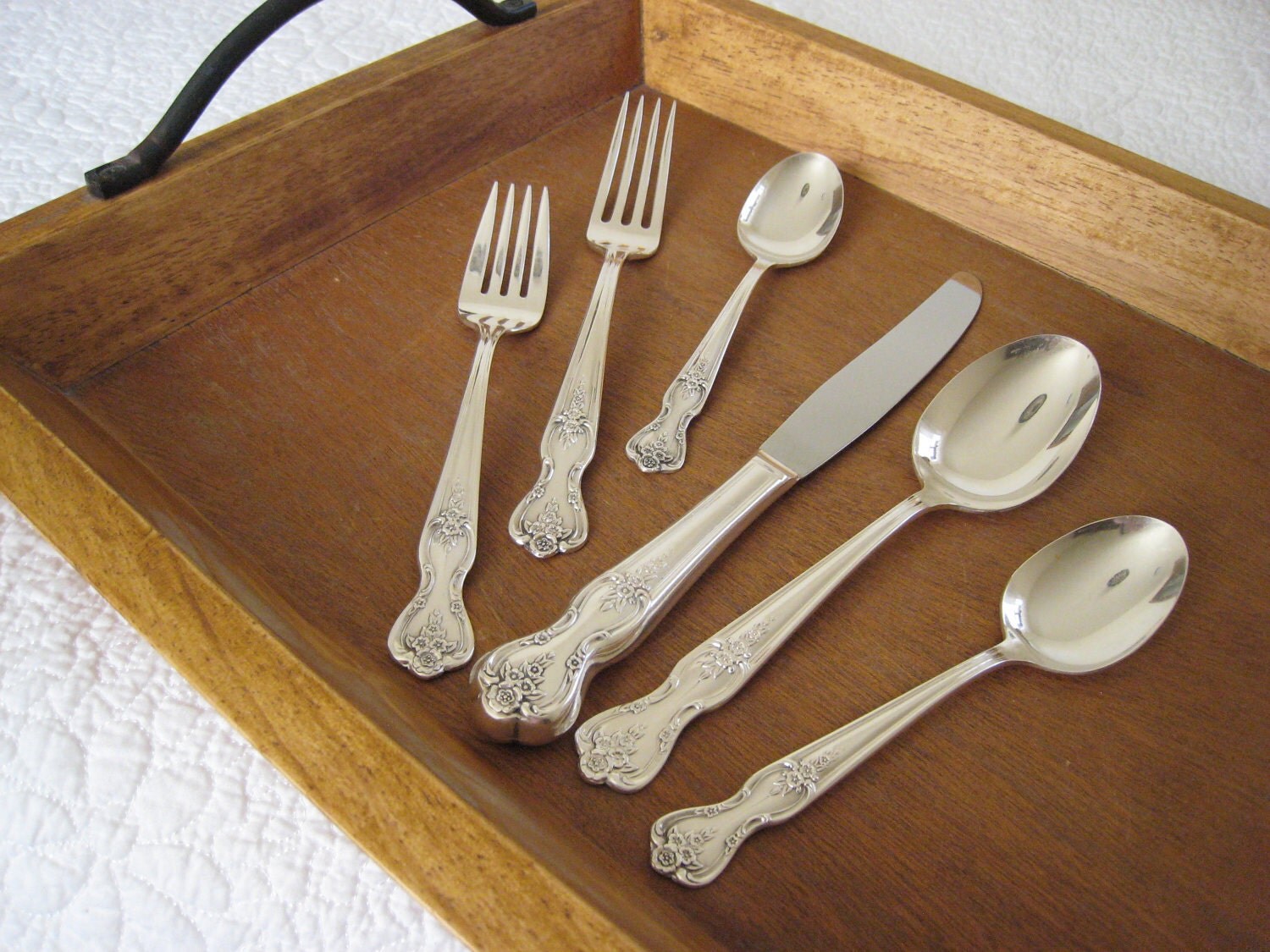 Vintage 50 Piece Flatware Set Wm. Rogers Mfg. Co