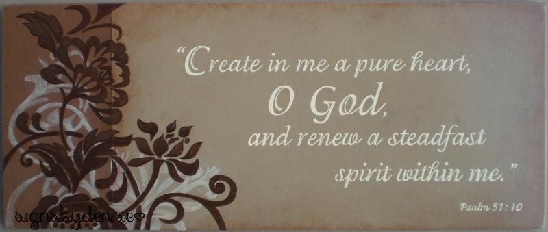 psalm 5110 scripture sign