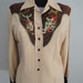 Vintage 1940s Western Shirt Womens 40s Cowgirl Shirt 1950s 50s Rosie Flores