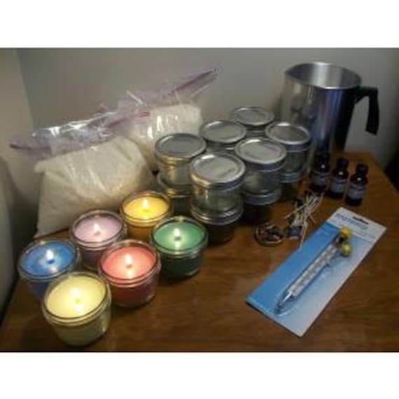 Complete Mason Jar Soy Candle Making Kit