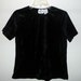 Black Crushed Velvet Shirt