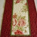 Roses are Red--the border is red on this table runner