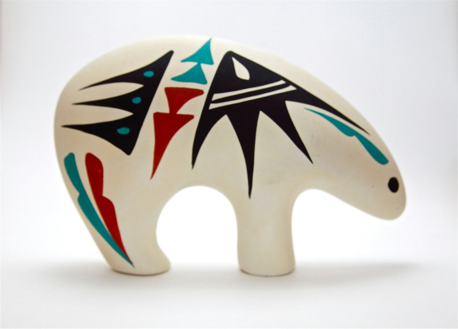 Native American Pottery Bear Figurine